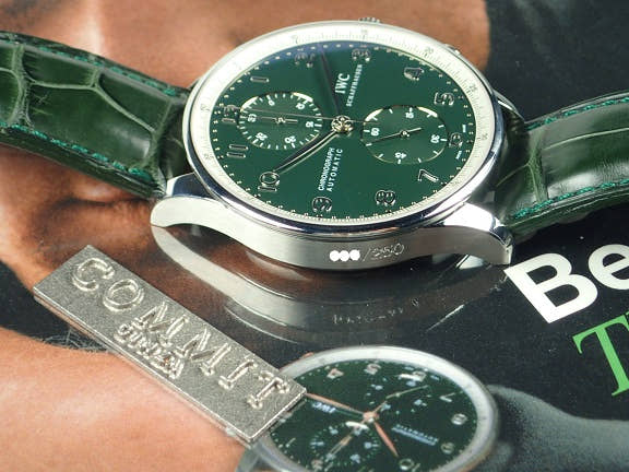 IWC ポルトギーゼ Ref.IW371430 グリーン文字盤 中古 portuguese-7