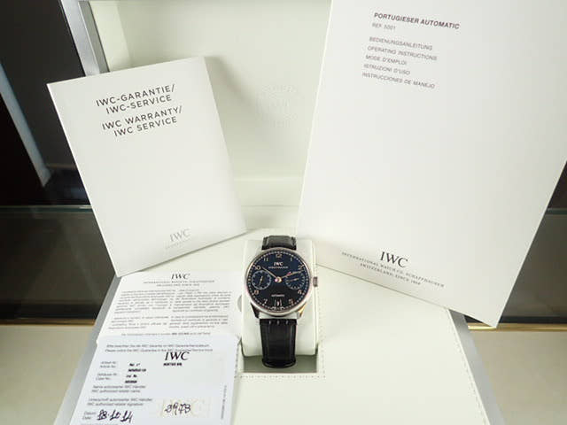 IWC ポルトギーゼ Ref.IW500109 ブラック文字盤 中古 portuguese