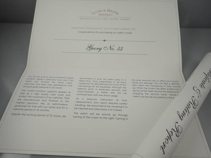 ラング&ハイネ ゲオルグ Ref.- ホワイトエナメル文字盤 美品 7XJ21OZR