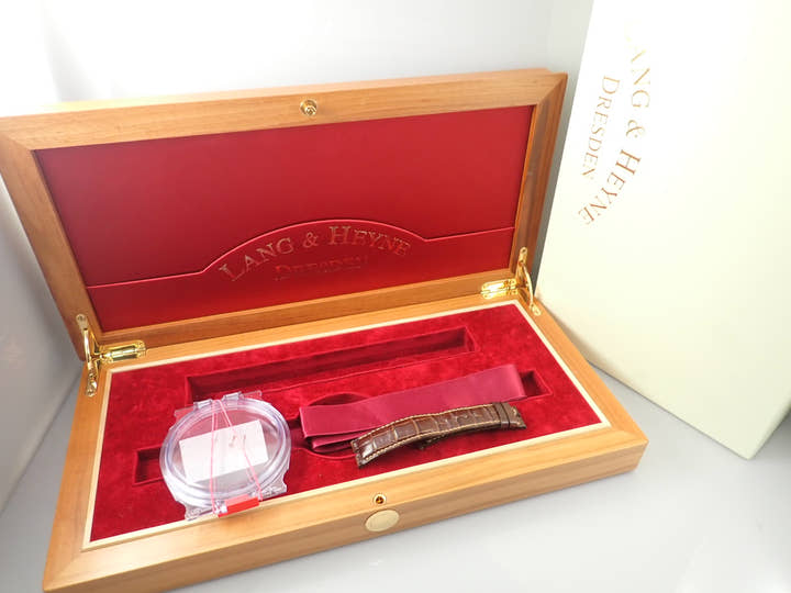 ラング&ハイネ ゲオルグ Ref.- ホワイトエナメル文字盤 美品 7XJ21OZR