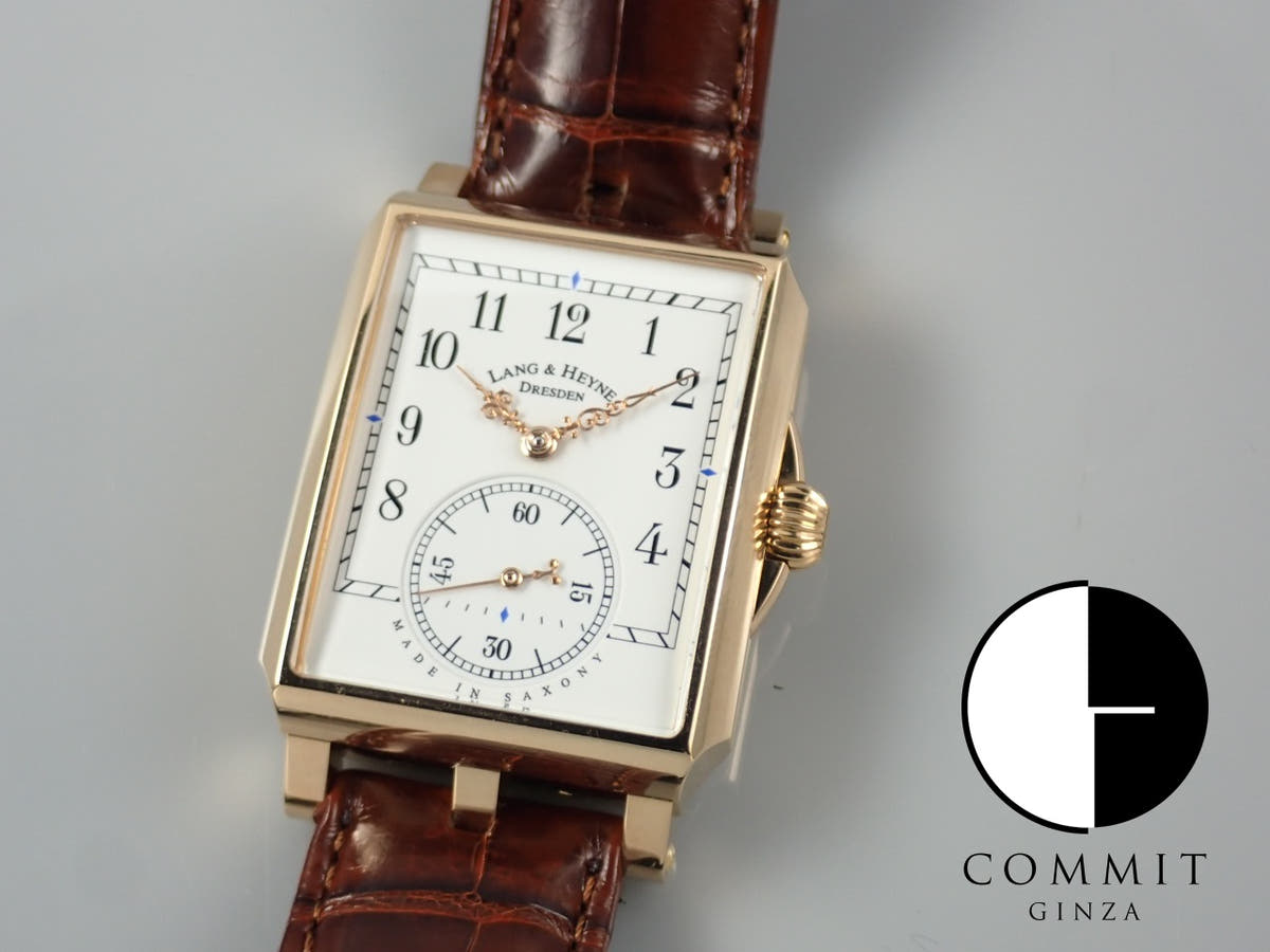 ラング&ハイネ ゲオルグ Ref.- ホワイトエナメル文字盤 美品 7XJ21OZR