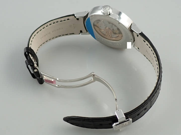 ハリーウィンストン プルミエール エキセンター タイムゾーン Ref.PRNATZ41WW001 ブラック文字盤 美品 X0P04X83