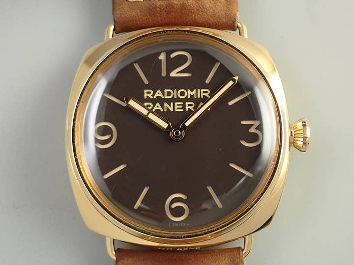 パネライ ラジオミール 3デイズ オロ・ロッサ Ref.PAM00379 ブラウン文字盤 中古 54S6P6U5
