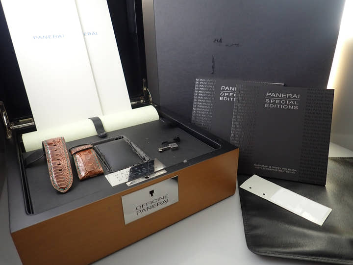 パネライ ラジオミール 3デイズ オロ・ロッサ Ref.PAM00379 ブラウン文字盤 中古 54S6P6U5