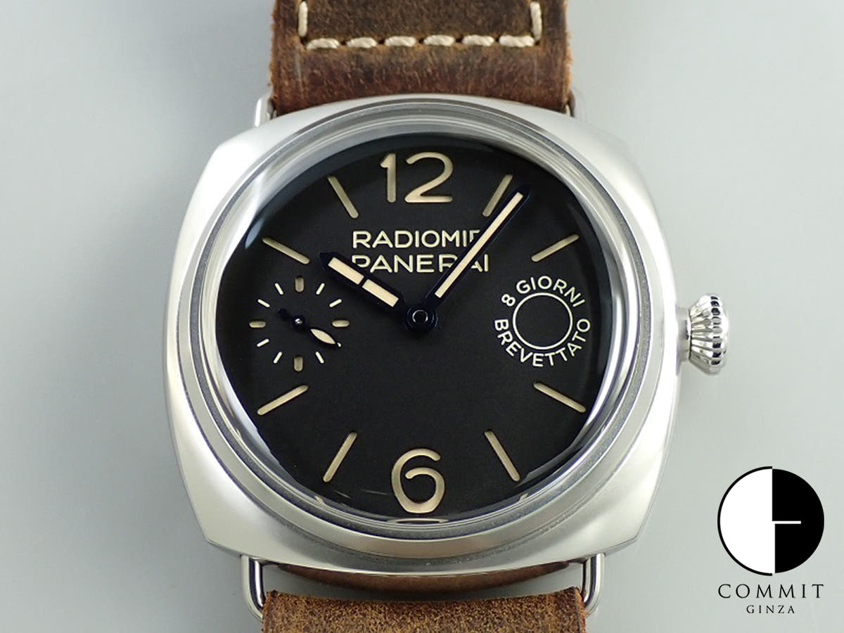 パネライ ラジオミール 8デイズ Ref.PAM00992 ブラック文字盤 極美品 3XYC8039