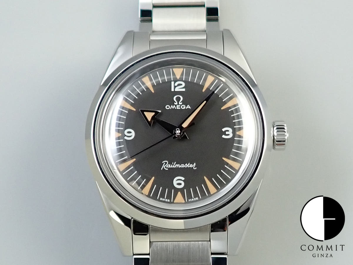 オメガ レイルマスター 1957 トリロジー Ref.220.10.38.20.01.002 ブラック文字盤 未使用 1V065529
