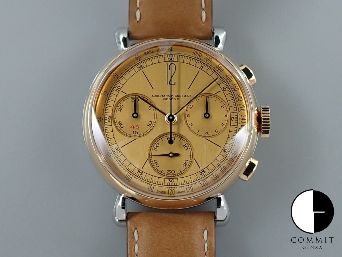 オーデマピゲ リマスター 01 クロノグラフ Ref.26595SR.OO.A032VE.01 ステンレススチール/ピンクゴールド イエローゴールドカラー文字盤