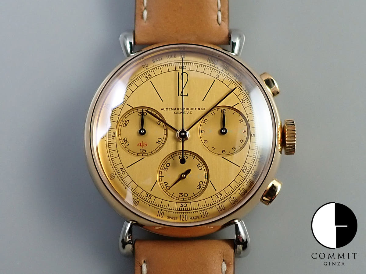 オーデマピゲ リマスター 01 クロノグラフ Ref.26595SR.OO.A032VE.01 ステンレススチール/ピンクゴールド イエローゴールドカラー文字盤