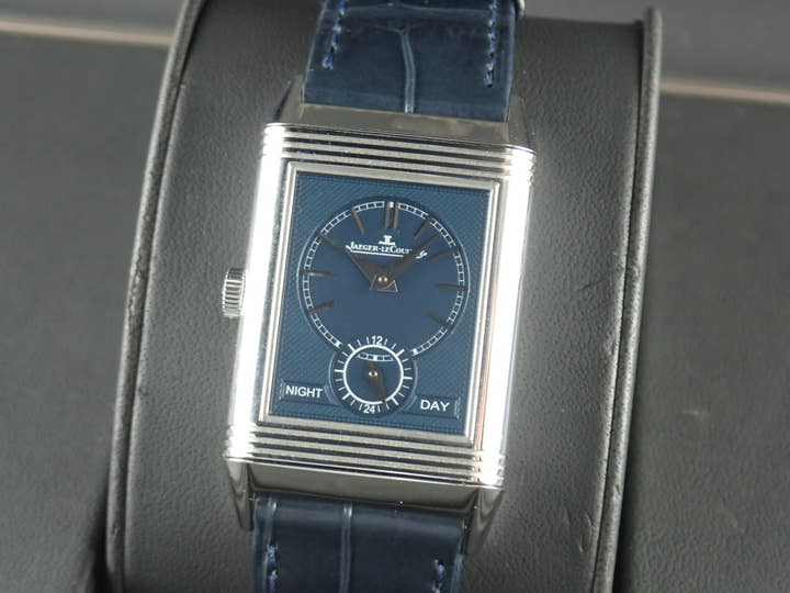 ジャガールクルト レベルソ Ref.Q3908420 シルバー/ブルー文字盤 中古 reverso-11