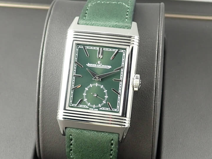 ジャガールクルト レベルソ Ref.Q3978430 グリーン文字盤 極美品 reverso-17