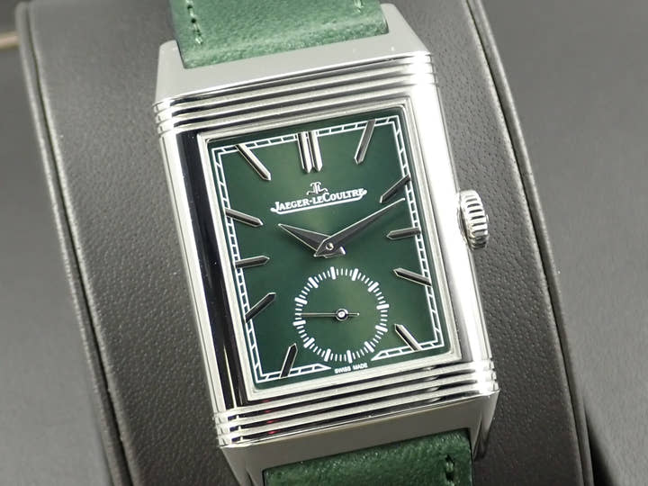 ジャガールクルト レベルソ Ref.Q3978430 グリーン文字盤 極美品 reverso-17