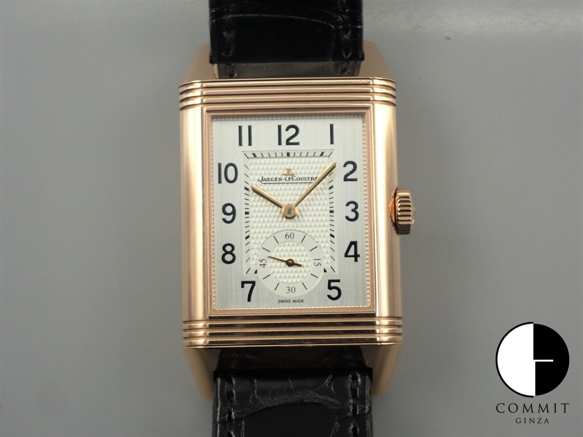 Jaeger-LeCoultre Reverso Classic Large Duo Small Second Ref.Q3842520 Silver Gray Dial Good Condition 9ZP92H86