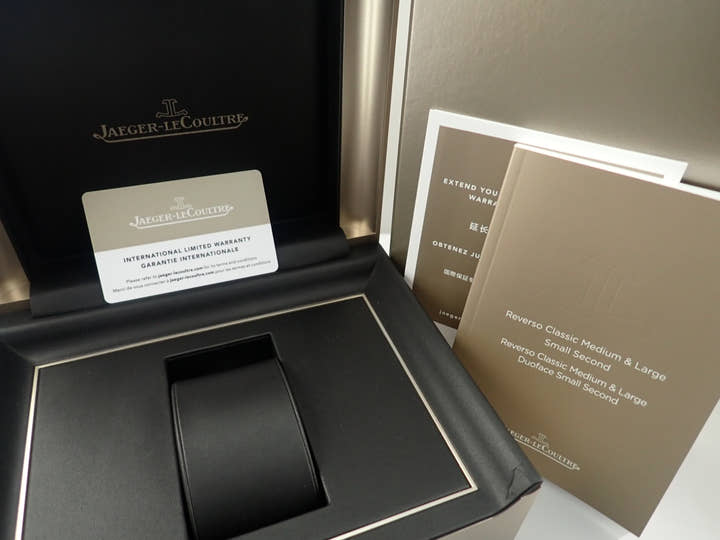 Jaeger-LeCoultre Reverso Classic Large Duo Small Second Ref.Q3842520 Silver Gray Dial Good Condition 9ZP92H86