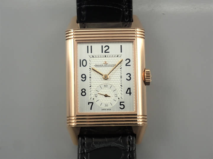 Jaeger-LeCoultre Reverso Classic Large Duo Small Second Ref.Q3842520 Silver Gray Dial Good Condition 9ZP92H86