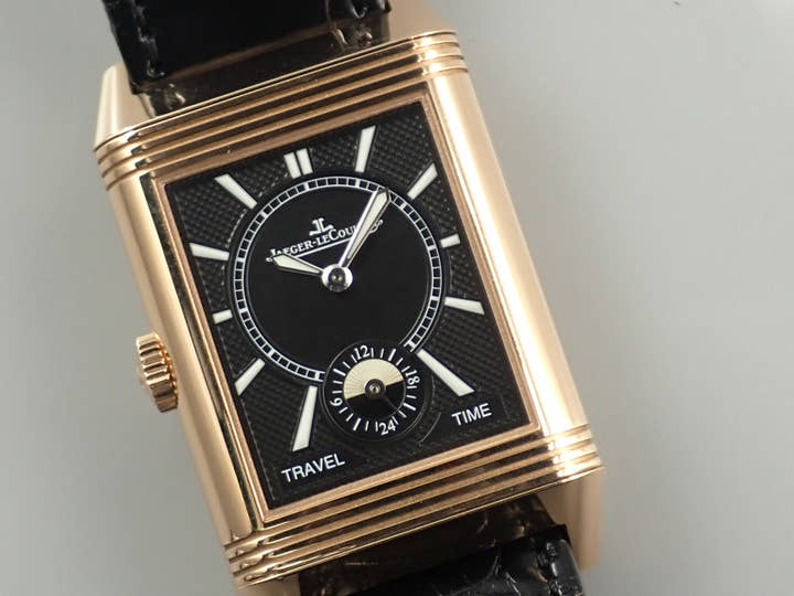 Jaeger-LeCoultre Reverso Classic Large Duo Small Second Ref.Q3842520 Silver Gray Dial Good Condition 9ZP92H86