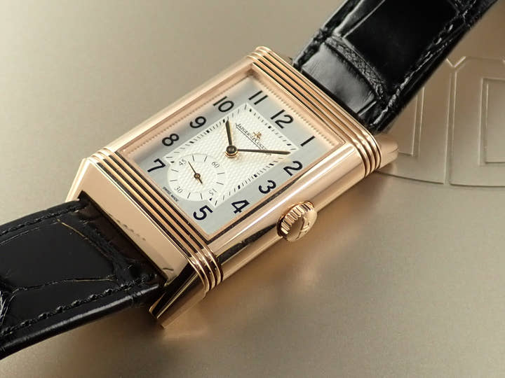 Jaeger-LeCoultre Reverso Classic Large Duo Small Second Ref.Q3842520 Silver Gray Dial Good Condition 9ZP92H86