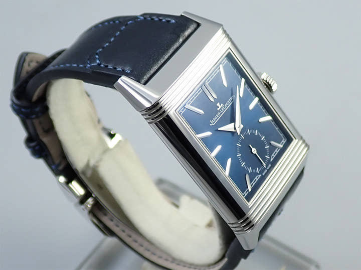 ジャガールクルト レベルソ トリビュート スモールセコンド Ref.Q3978480 ブルー文字盤 美品 Z6F5299Z