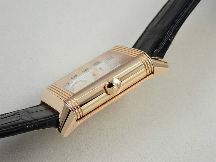 ジャガールクルト レベルソ クラシック デュオ スモールセコンド Ref.Q3842520 シルバーグレー文字盤 美品 227RMUAZ