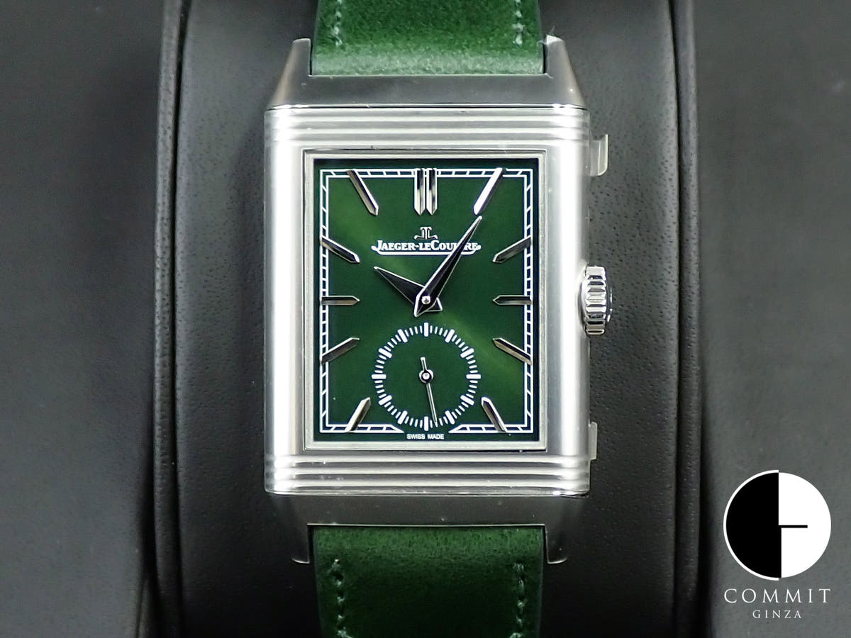 ジャガールクルト レベルソ トリビュート スモールセコンド Ref.Q3978430 グリーン文字盤 未使用 TF6XRTRX