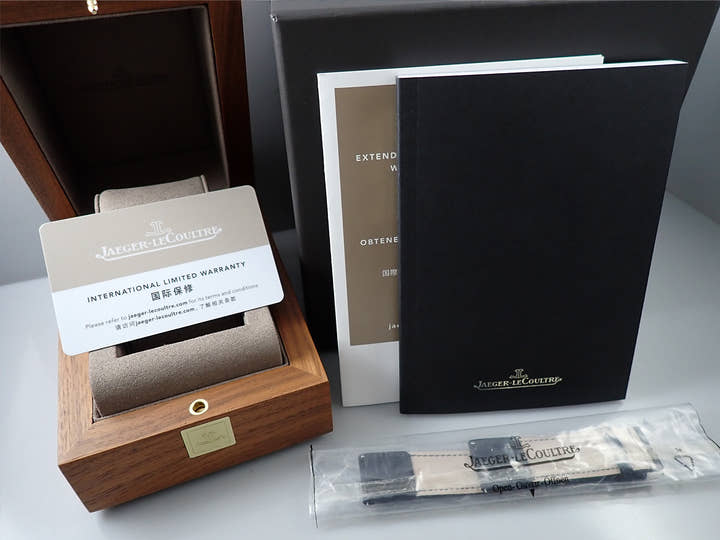 ジャガールクルト レベルソ トリビュート クロノグラフ Ref.Q389848J ブルーグレー/スケルトン文字盤 美中古 CC2UL642