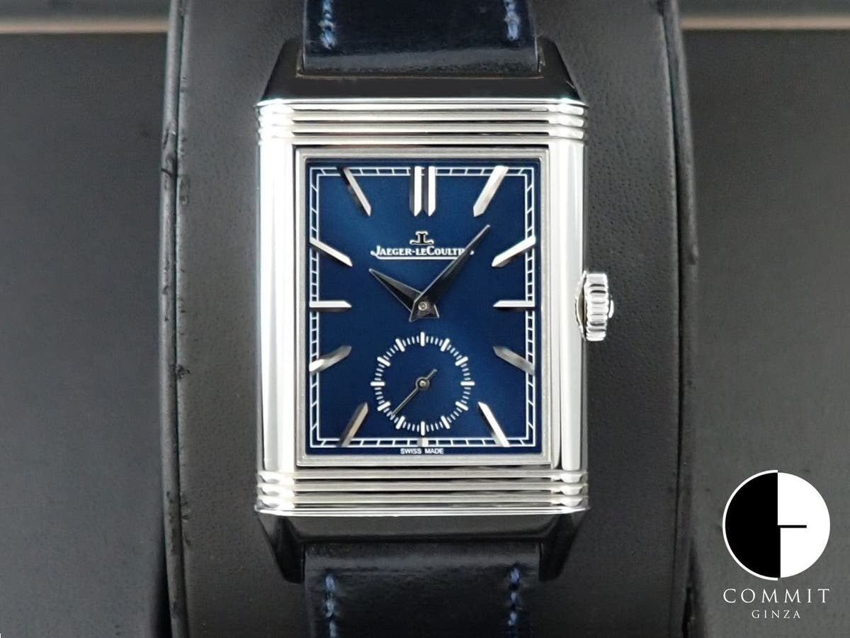 ジャガールクルト レベルソ トリビュート デュオ スモールセコンド Ref.Q3988482 ブルー/シルバー文字盤 中古 14Z5J234