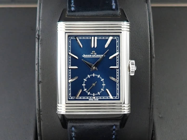 ジャガールクルト レベルソ トリビュート デュオ スモールセコンド Ref.Q3988482 ブルー/シルバー文字盤 中古 14Z5J234