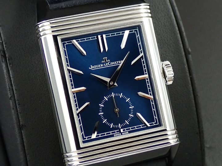 ジャガールクルト レベルソ トリビュート デュオ スモールセコンド Ref.Q3988482 ブルー/シルバー文字盤 中古 14Z5J234