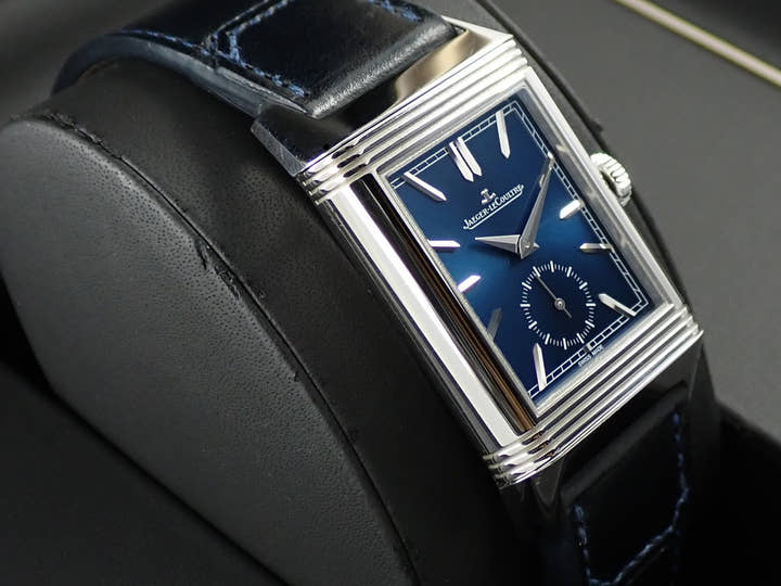 ジャガールクルト レベルソ トリビュート デュオ スモールセコンド Ref.Q3988482 ブルー/シルバー文字盤 中古 14Z5J234