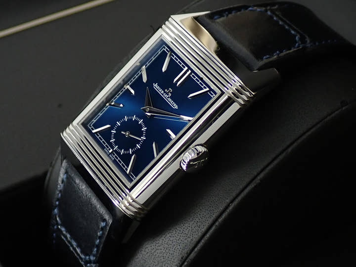 ジャガールクルト レベルソ トリビュート デュオ スモールセコンド Ref.Q3988482 ブルー/シルバー文字盤 中古 14Z5J234