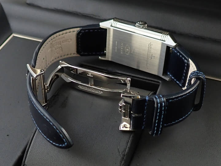 ジャガールクルト レベルソ トリビュート デュオ スモールセコンド Ref.Q3988482 ブルー/シルバー文字盤 中古 14Z5J234