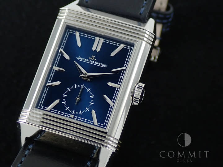 ジャガールクルト レベルソ トリビュート デュオ スモールセコンド Ref.Q3988482 ブルー/シルバー文字盤 中古 14Z5J234