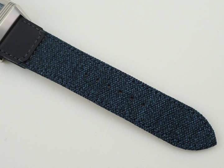 ジャガールクルト レベルソ トリビュート クロノグラフ Ref.Q389848J ブルーグレー/スケルトン文字盤 美品 S9658492