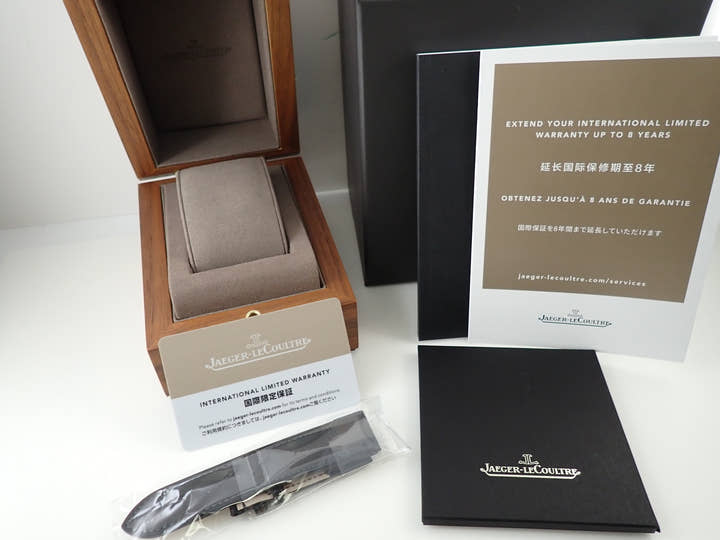 ジャガールクルト レベルソ トリビュート クロノグラフ Ref.Q389848J ブルーグレー/スケルトン文字盤 美品 S9658492