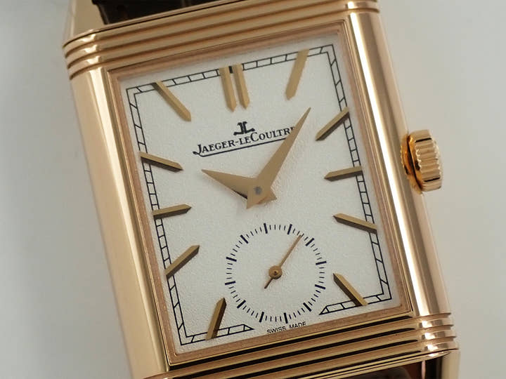 ジャガールクルト レベルソ トリビュート デュオ Ref.Q3902420 シルバー文字盤 美中古 LU87Z0LC