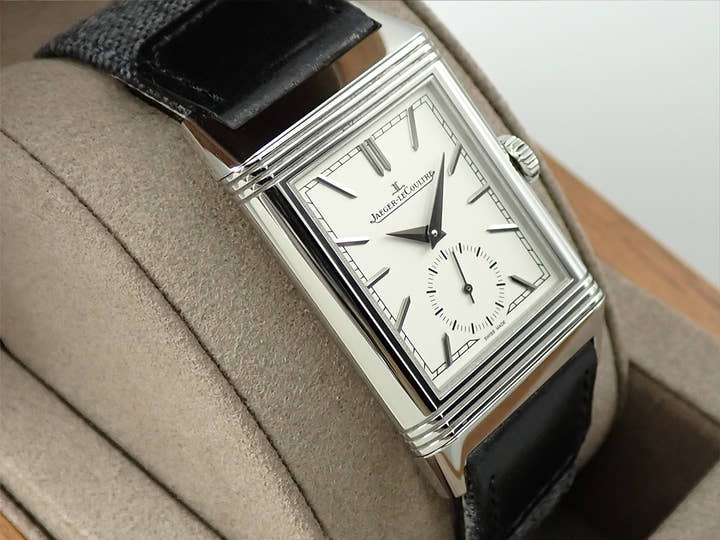 ジャガールクルト レベルソ トリビュート スモールセコンド Ref.Q713842J シルバー文字盤 中古 J9U61594