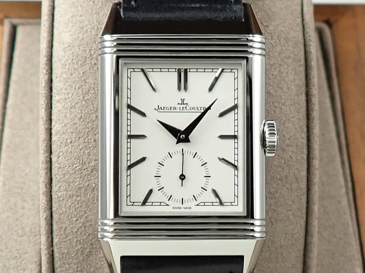 ジャガールクルト レベルソ トリビュート スモールセコンド Ref.Q713842J シルバー文字盤 中古 J9U61594