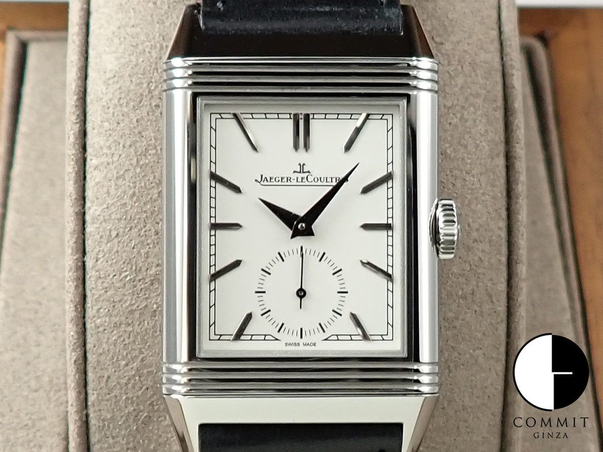 ジャガールクルト レベルソ トリビュート スモールセコンド Ref.Q713842J シルバー文字盤 中古 J9U61594