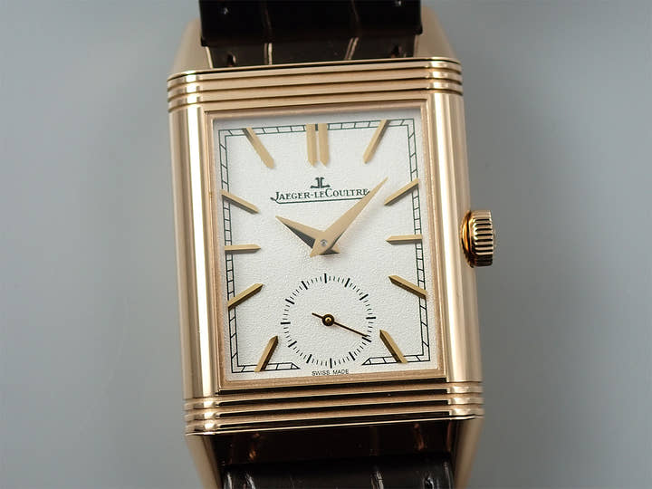 ジャガールクルト レベルソ トリビュート デュオ Ref.Q3902420 シルバー文字盤 美品 SJX640YY