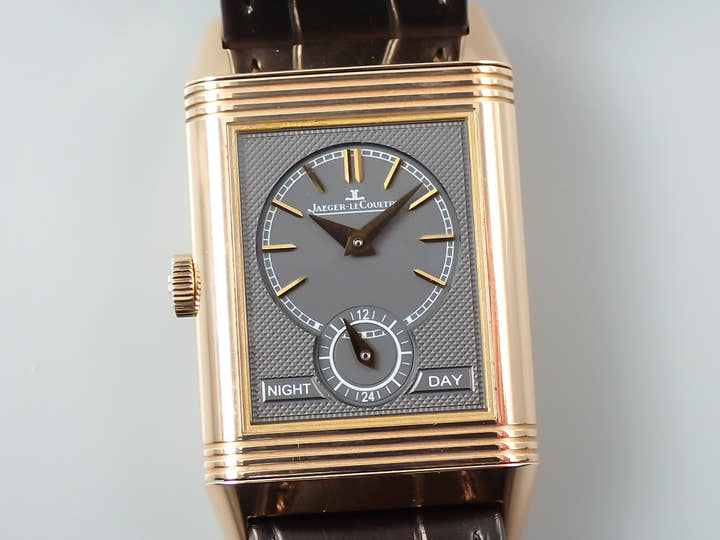 ジャガールクルト レベルソ トリビュート デュオ Ref.Q3902420 シルバー文字盤 美品 SJX640YY