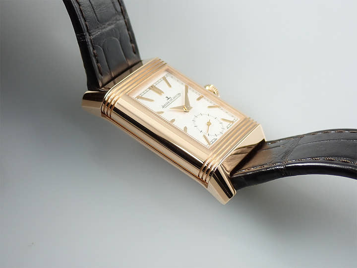 ジャガールクルト レベルソ トリビュート デュオ Ref.Q3902420 シルバー文字盤 美品 SJX640YY