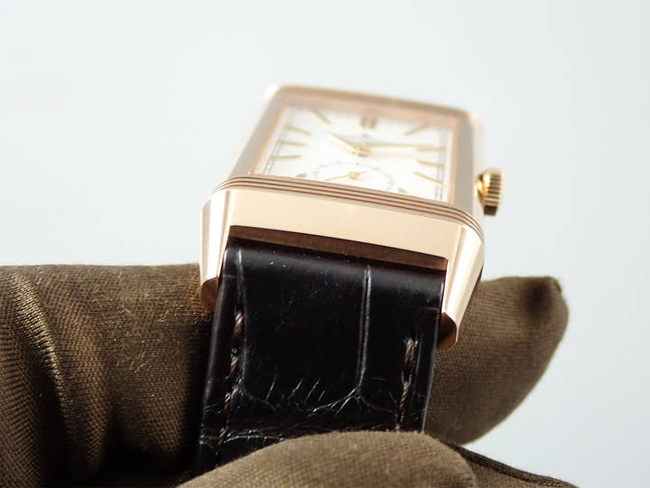 ジャガールクルト レベルソ トリビュート デュオ Ref.Q3902420 シルバー文字盤 美品 SJX640YY