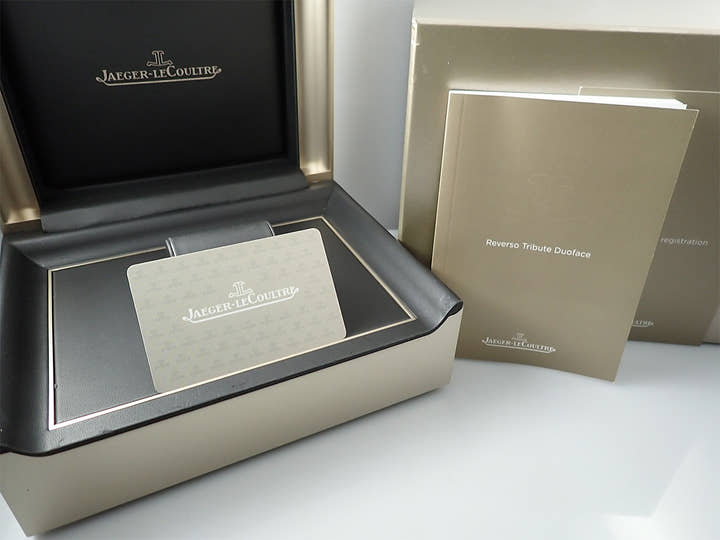 ジャガールクルト レベルソ トリビュート デュオ Ref.Q3902420 シルバー文字盤 美品 SJX640YY