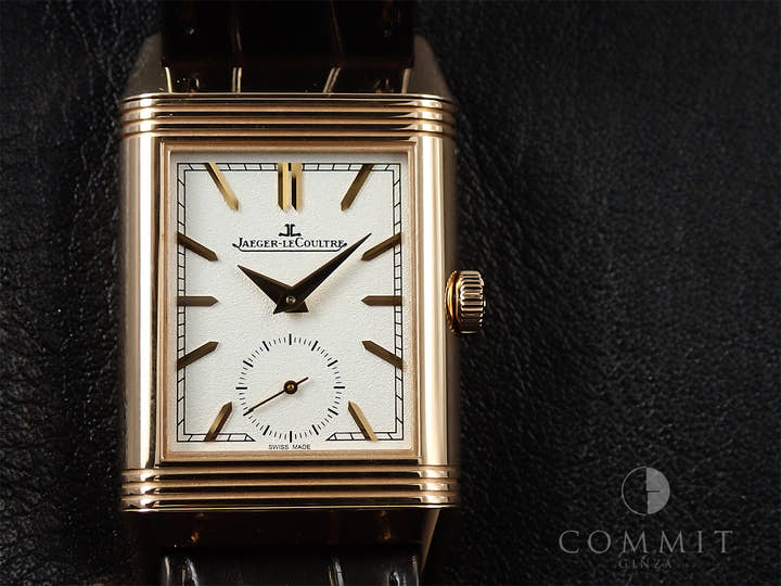 ジャガールクルト レベルソ トリビュート デュオ Ref.Q3902420 シルバー文字盤 美品 SJX640YY