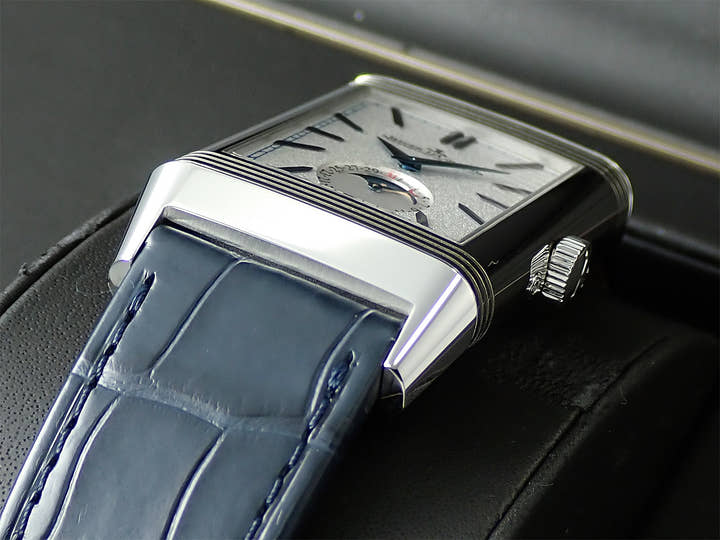 ジャガールクルト レベルソ トリビュート ムーン Ref.Q3958420 シルバー文字盤 美品 J0WJZ141