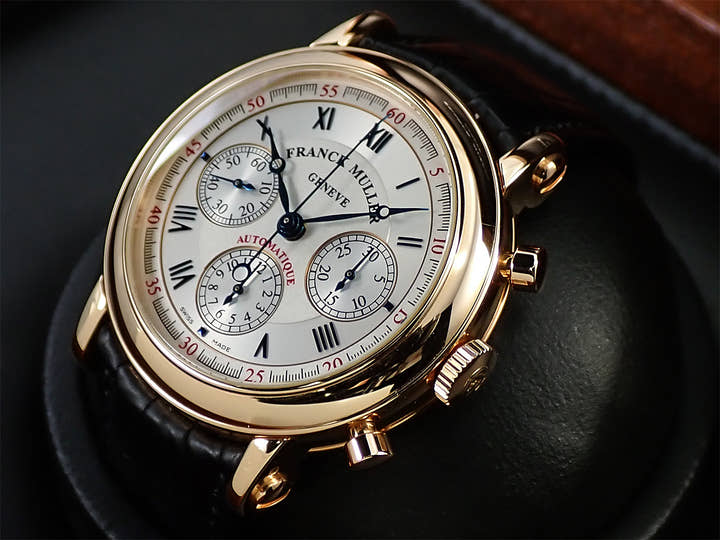 Franck Muller Round Chronograph Automatic Ref.7002CC Silver Dial Used USP8UUYP