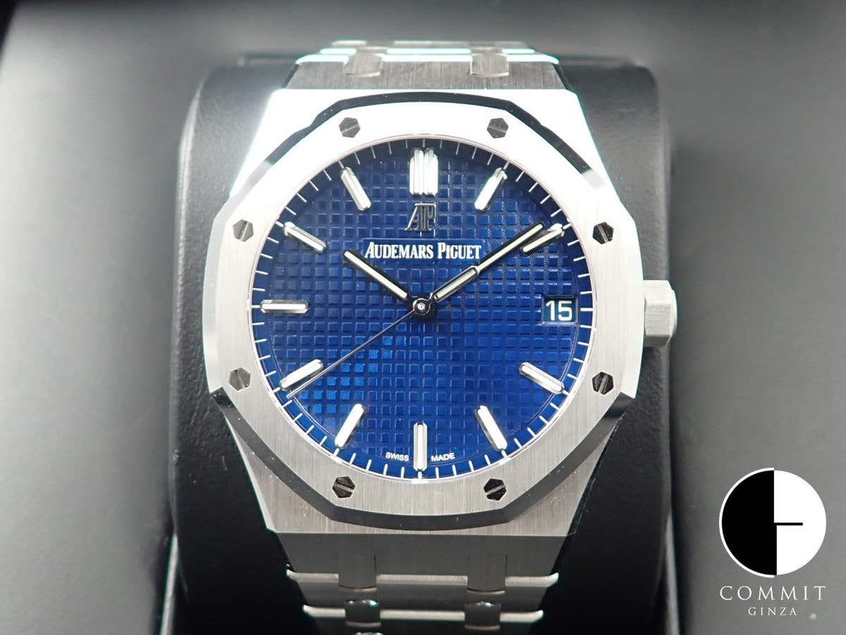 オーデマピゲ ロイヤルオーク Ref.15503BC.OO.1220BC.01 ホワイトゴールド ブルー文字盤