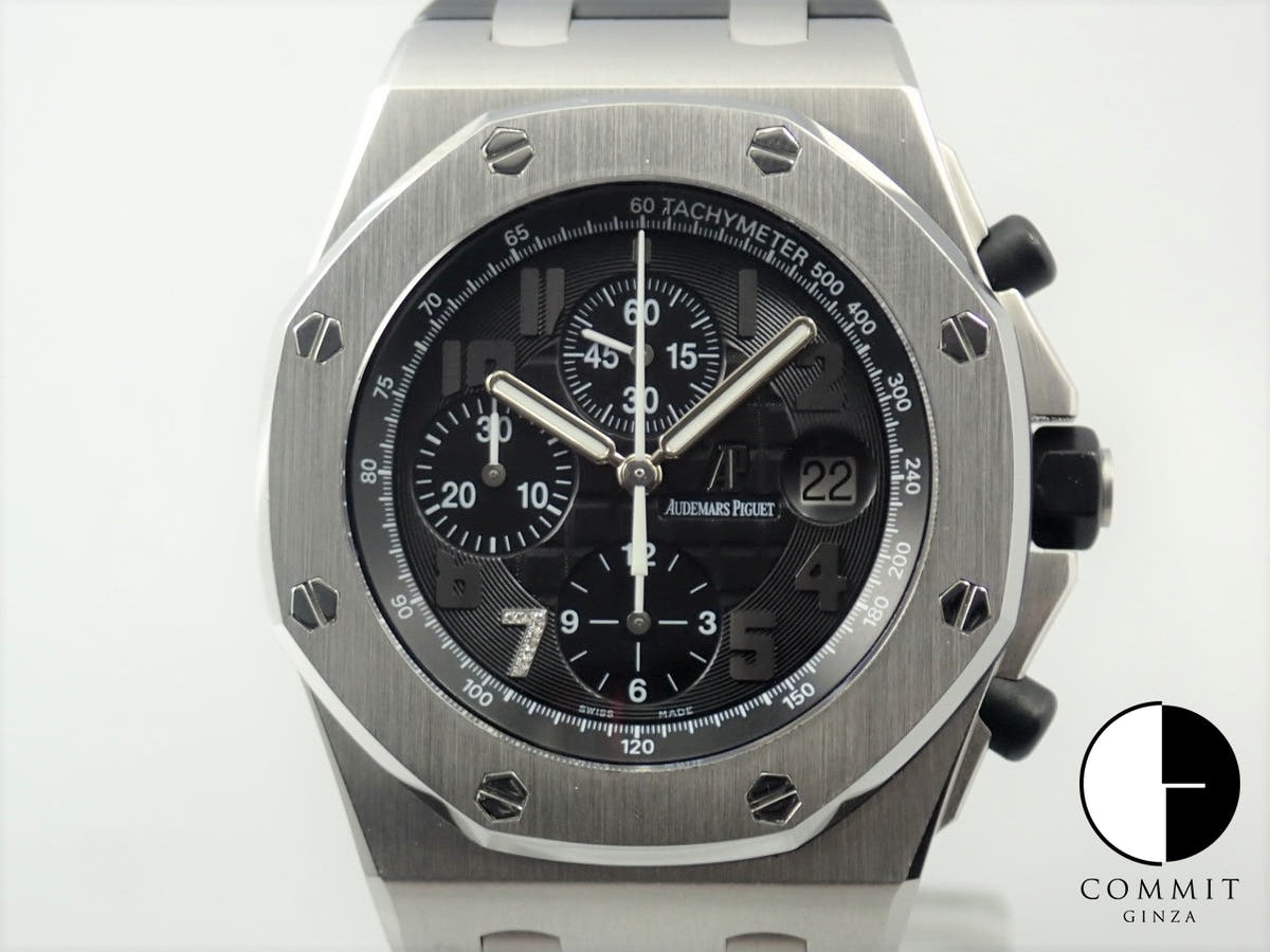 オーデマピゲ ロイヤルオーク オフショア クロノグラフ GINZA7 Ref.26180ST.OO.D101CR.01 ステンレススチール ブラック文字盤