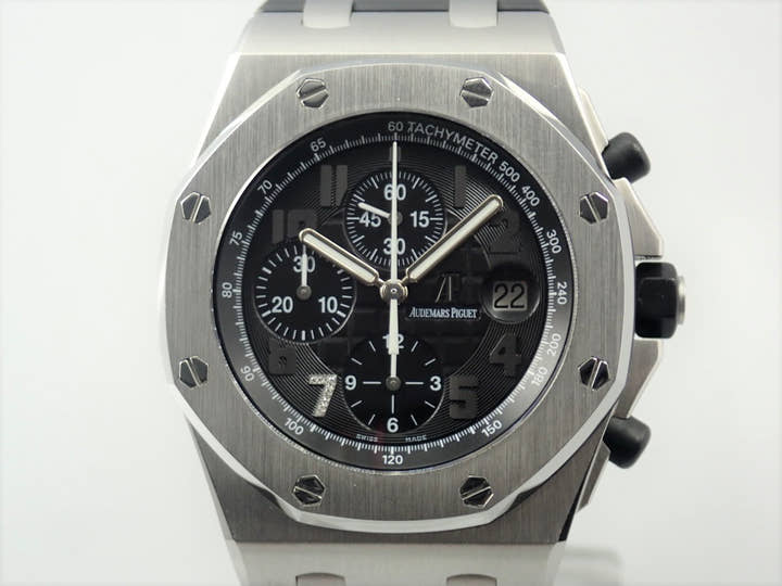 オーデマピゲ ロイヤルオーク オフショア クロノグラフ GINZA7 Ref.26180ST.OO.D101CR.01 ステンレススチール ブラック文字盤