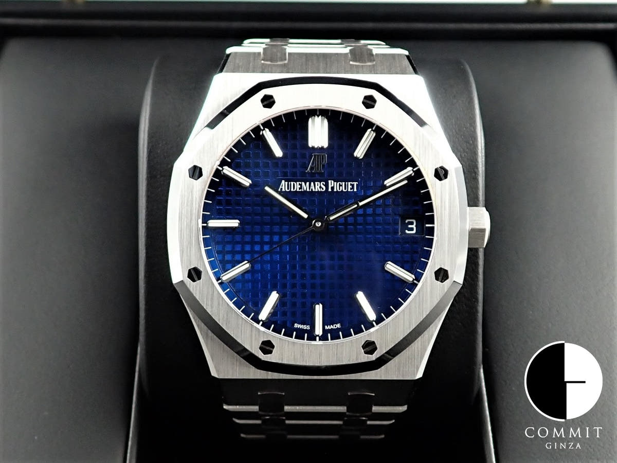 オーデマピゲ ロイヤルオーク Ref.15503BC.OO.1220BC.01 ホワイトゴールド ブルー文字盤