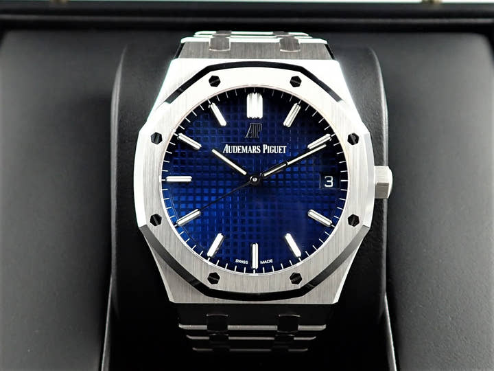 オーデマピゲ ロイヤルオーク Ref.15503BC.OO.1220BC.01 ホワイトゴールド ブルー文字盤
